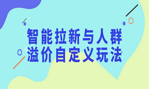 智能拉新与人群溢价自定义玩法