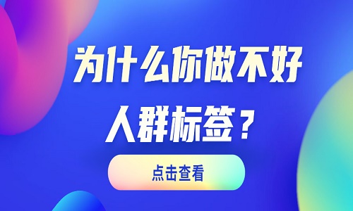 为什么你做不好人群标签？